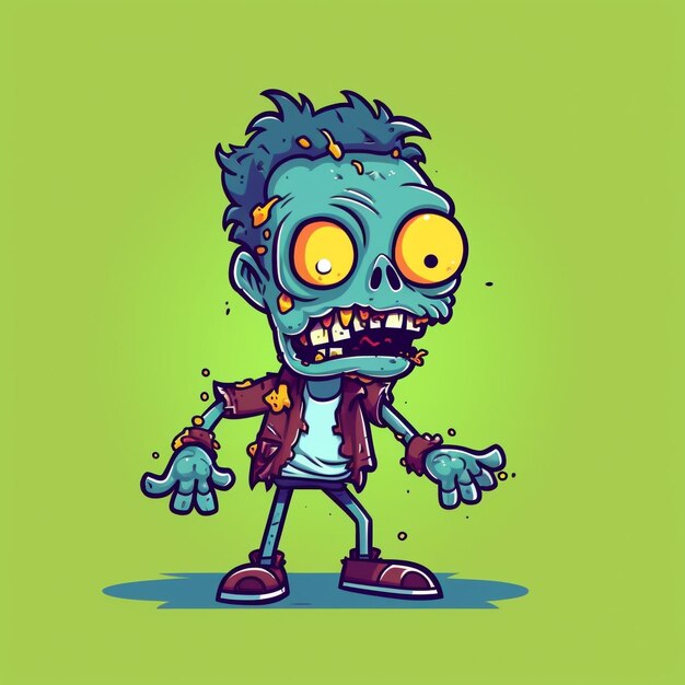 Un zombie de dessin animé