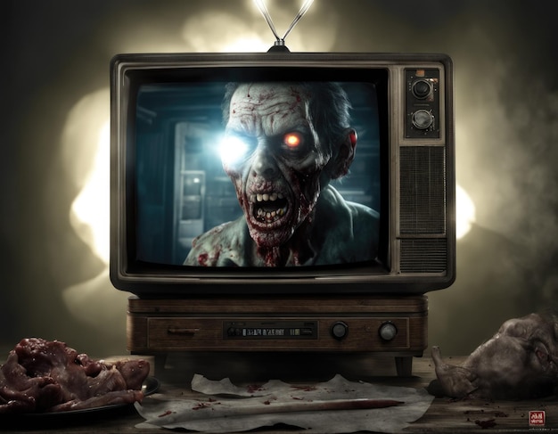 Photo zombies à la télévision génération ia