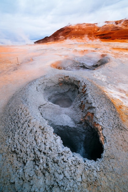 Zone géothermique Namafjall hverir Islande