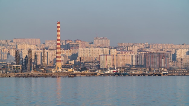 Zone industrielle de la ville de Bakou