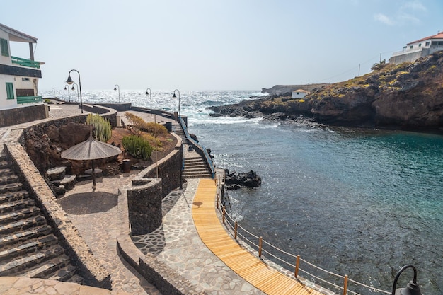 Zone de loisirs de la ville de Tamaduste située sur la côte de l'île d'El Hierro dans les îles Canaries Espagne