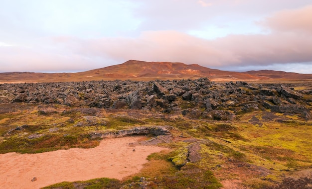 Zone volcanique de Krafla en Islande