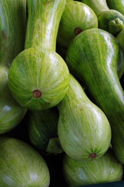 Zucchini, tas, closeup