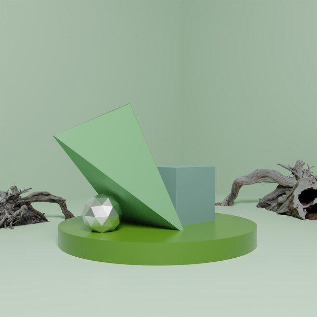 3d Base Product Background With Ball on the top