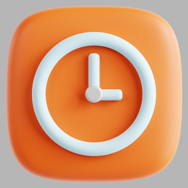 3d clock button