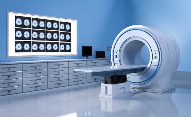 3D-gjengivelse MR-skannemaskin eller magnetisk resonansavbildningsskanner