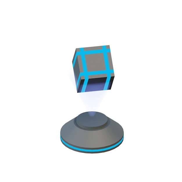 3D Hologram Illustration
