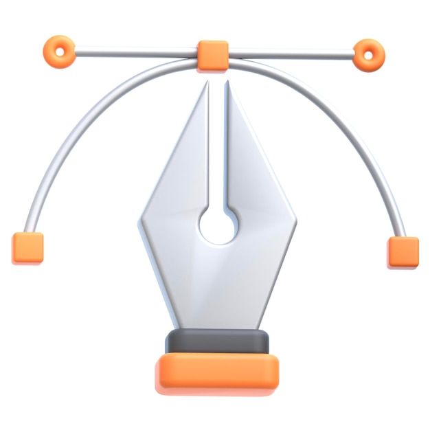 3d icon pen tool 3d illustration 3d element 3d rendering graphic elements design element