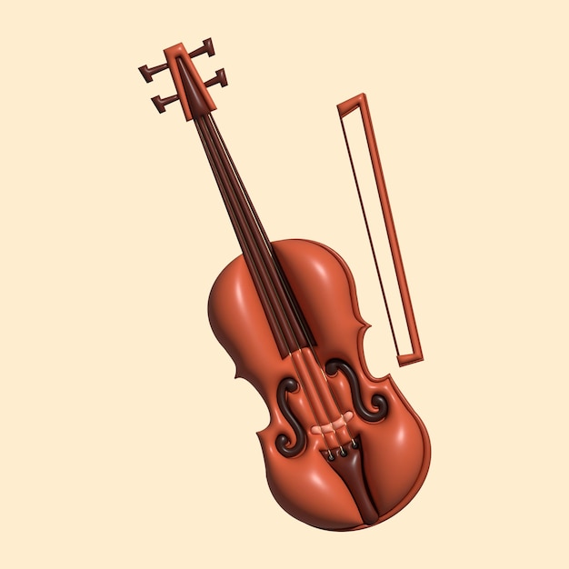3D Music Instrument Assets with Light Background