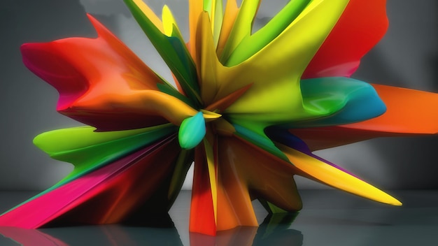 3d render Abstract colorful background