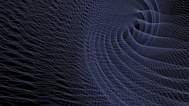 3d render background pattern of lines abstract swirling