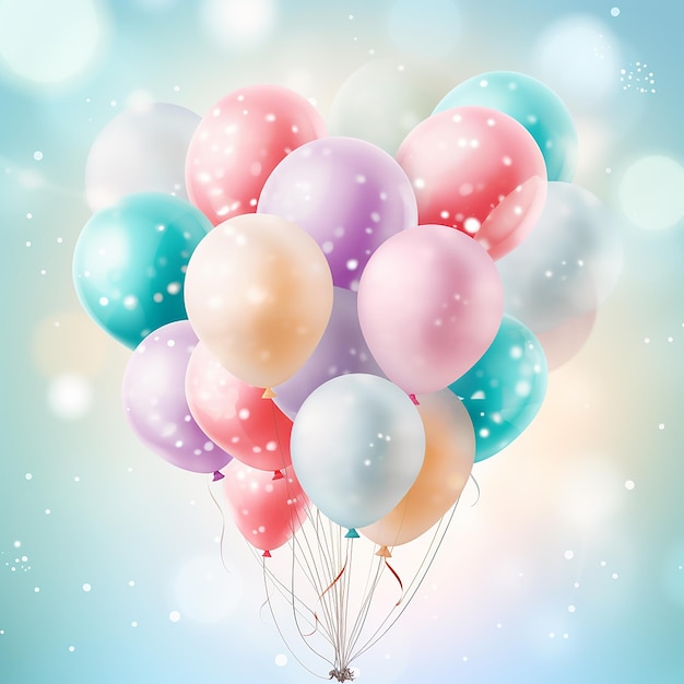3d rendered background of birthday celebration made with generative ai