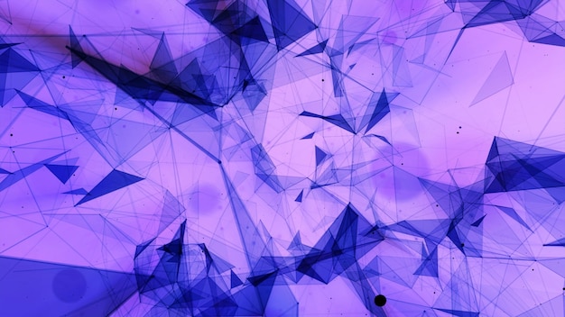3D rendering abstract background on the basis of Plexus