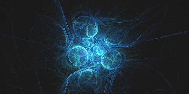 3d rendering abstract multicolor fractal background