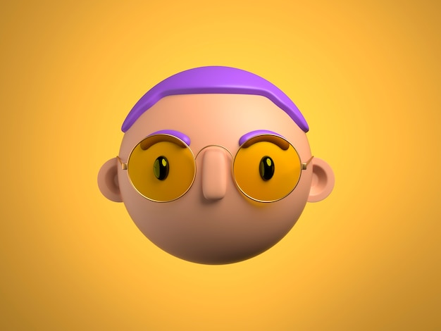 3D-rendering av zoom-samtale avatar