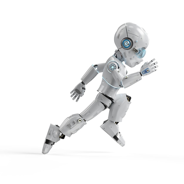 3d rendering cute robot or artificial intelligenceÃÂ robot with cartoon character