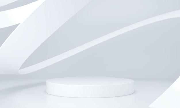 3D-rendering utstillingsbakgrunn