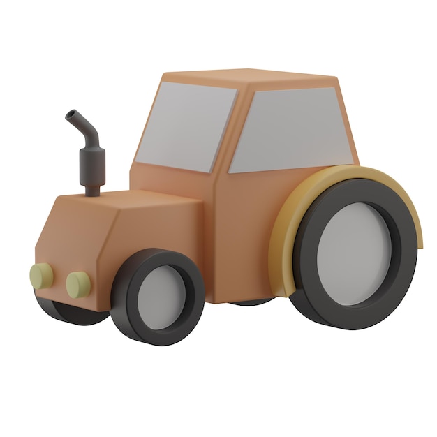 3D Tractor Illustration