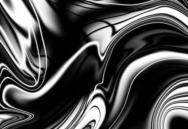 a black and white photo of a black and white abstract painting