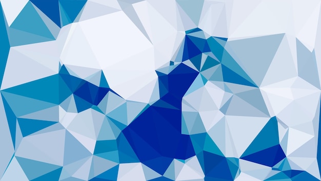 A blue and white background with a triangle in the middle