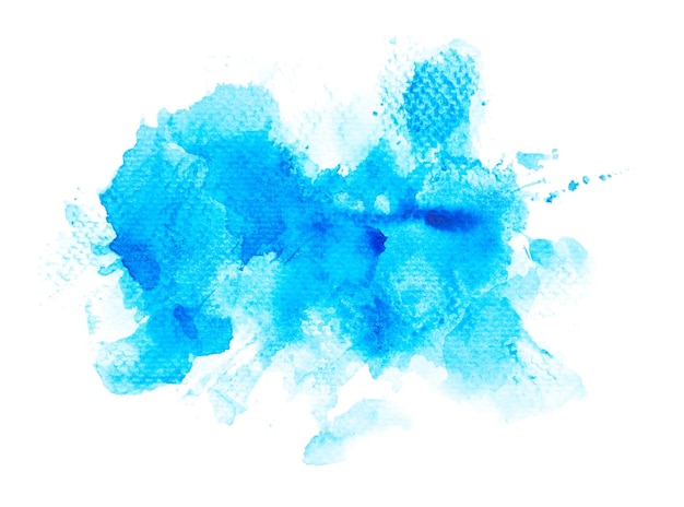 a blue watercolor painting of a blue sky ink isolated