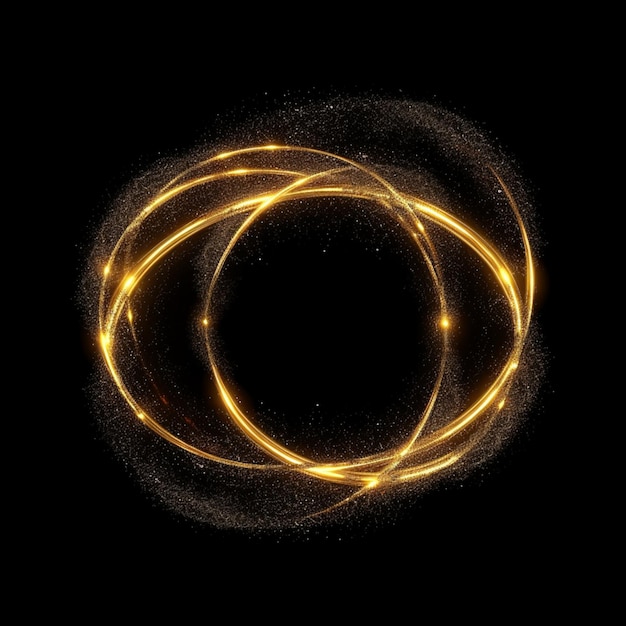 a close up of a circular object with a black background ai generative