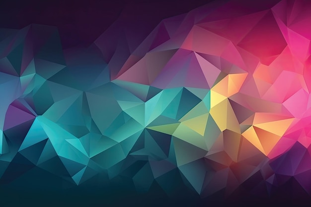 A colorful background with a triangle pattern.