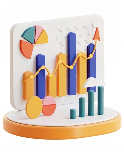 a colorful diagram with a graph on it