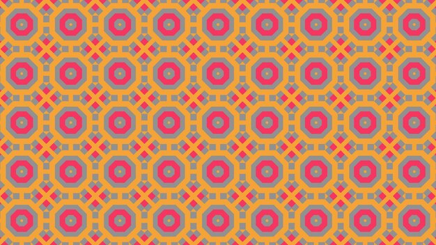 A colorful seamless pattern with a geometrical ornament.