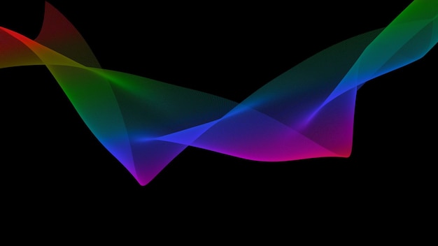 a colorful stream of light is shown in this image