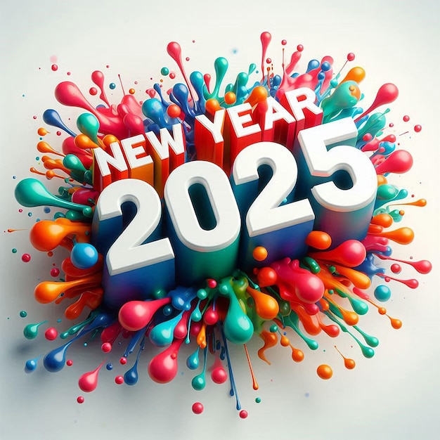a colorful water fountain with the year 2012 on it