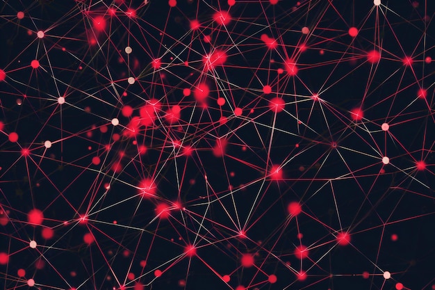 a computer generated image of a complex network of connected lines
