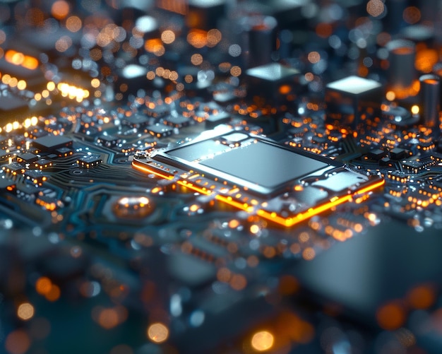 a computer with the red lights on it CPU socket