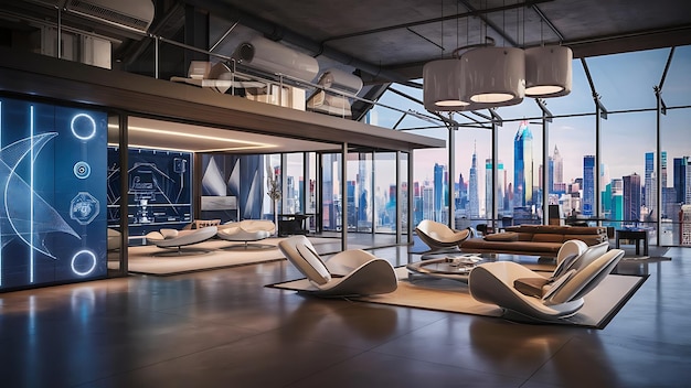 a eye catching futuristic home
