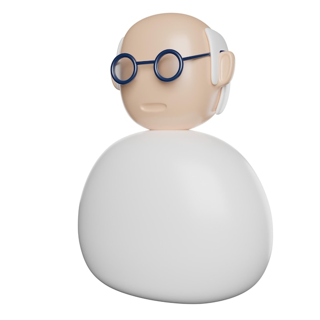 a figurine of glasses with a white egg in the middle