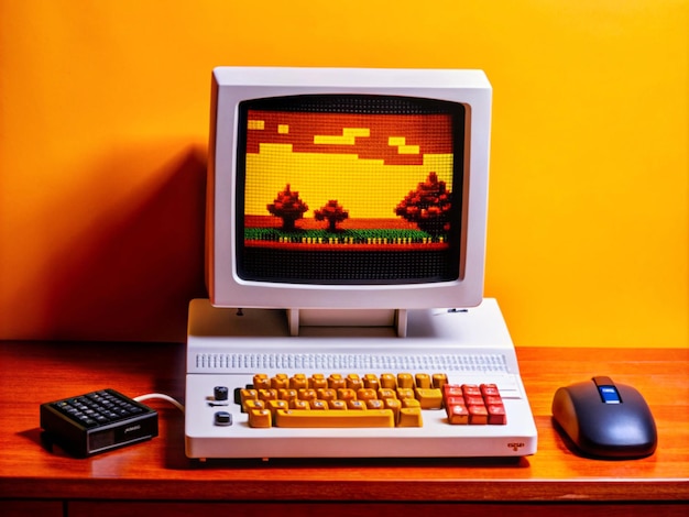 a game playing on a computer with a game on the screen