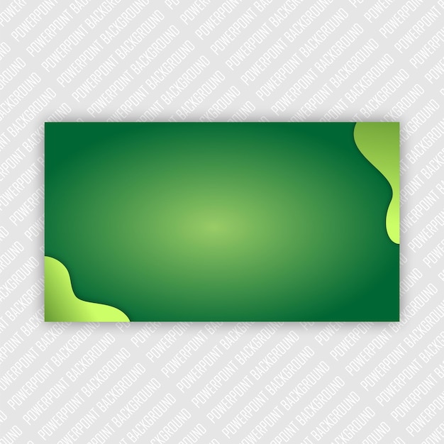 a green card with a green background with a pattern on it