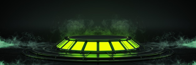 a green light with the word " smoke " on it