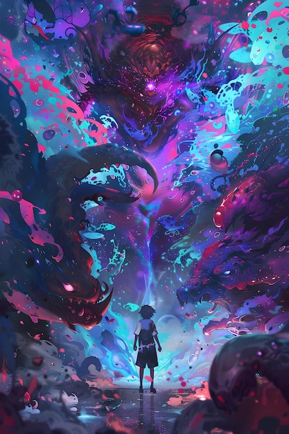a man stands in a tunnel of water and looks at the camera