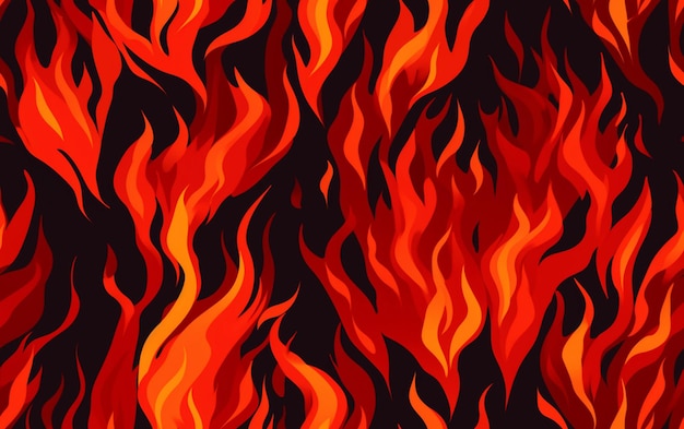 a painting of a fire burning with flames like a background