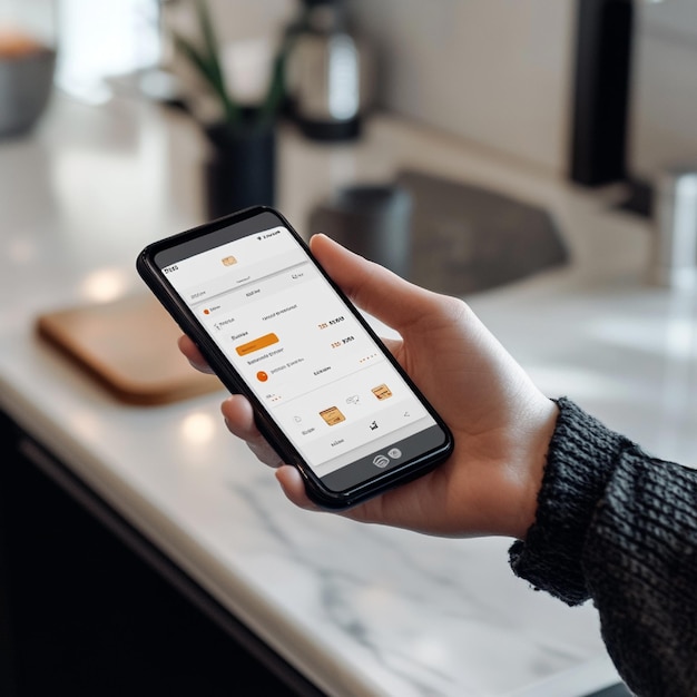 A payment gateway app displaying realtime transaction notifications on a mobile device