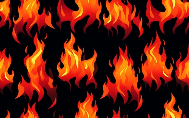 a picture of fire flames with a black background