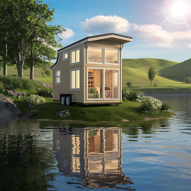 A picturesque tiny house