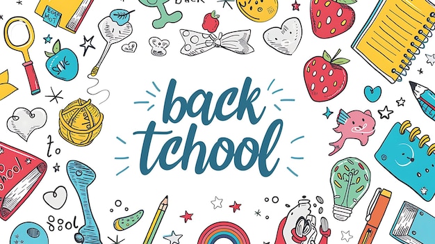 a poster that says back to school