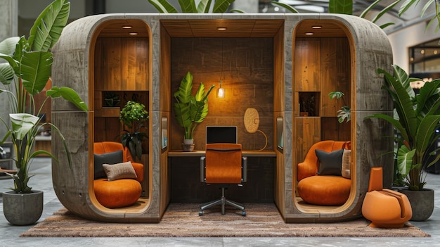 a room with a desk and a chair that says quot the home office quot