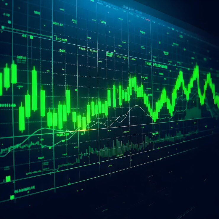 a screen with the word financial on it