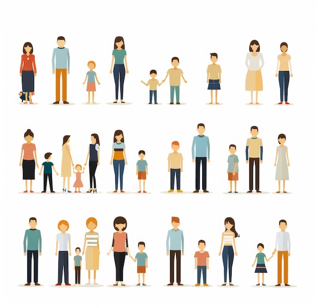 a series of people from the world of people