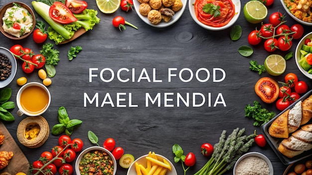 a sign that says social food on it