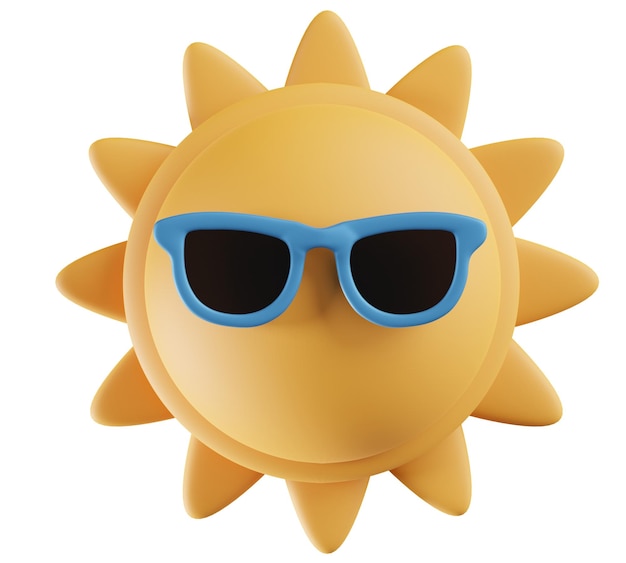 a sun with sunglasses that says quot sun quot