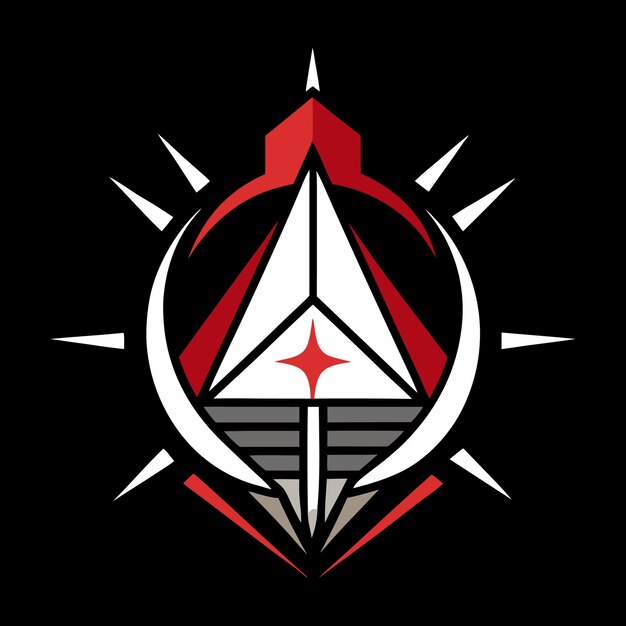 a triangle with a triangle on it is in a triangle shape